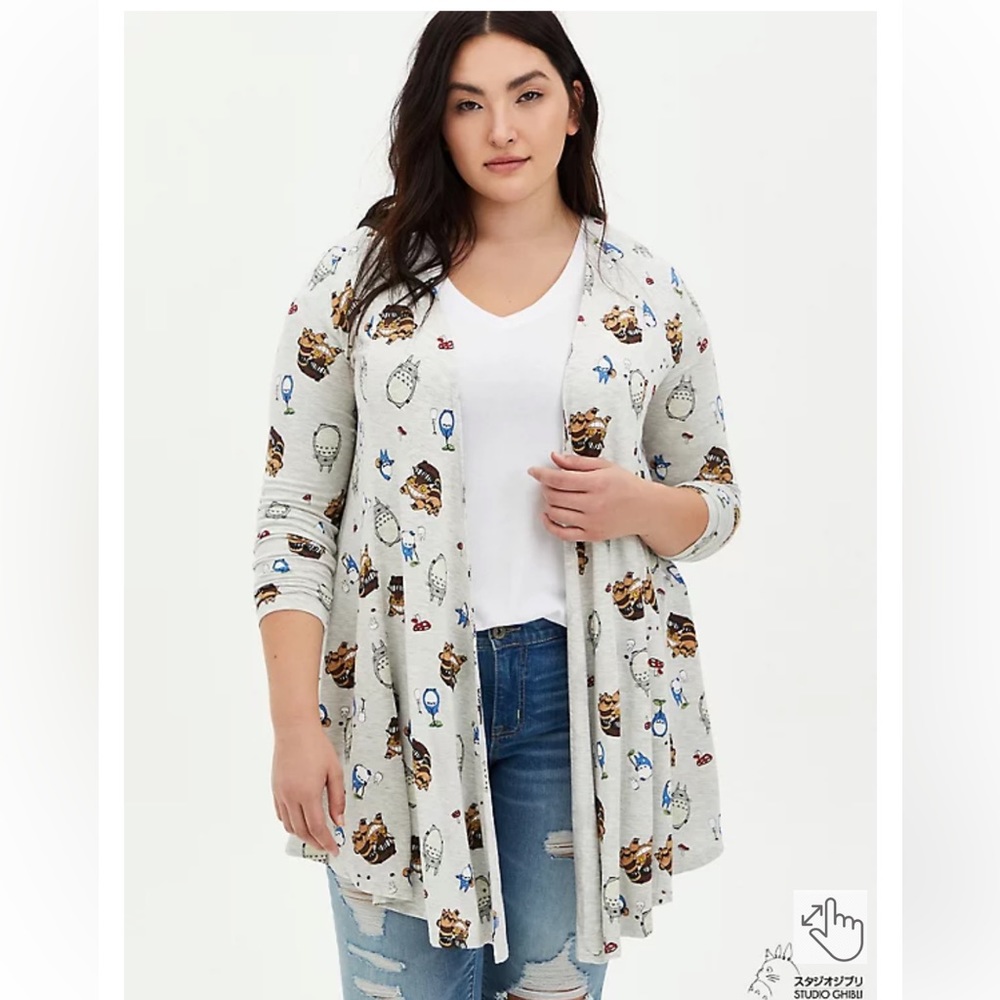HER UNIVERSE STUDIO GHIBLI TOTORO FIT & FLARE CARDIGAN SWEATER